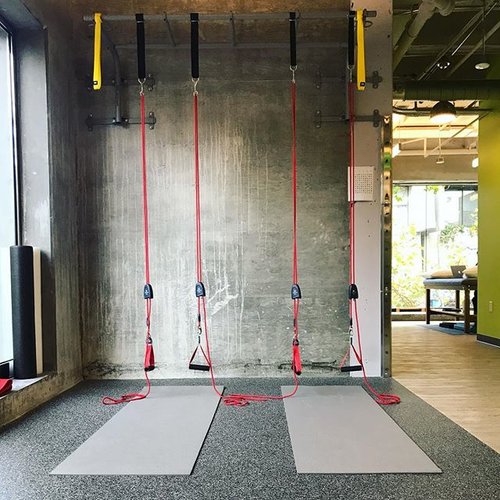 Stoked to be bringing #redcord classes back into my clinical practice #therapydiasf #suspensiontraining